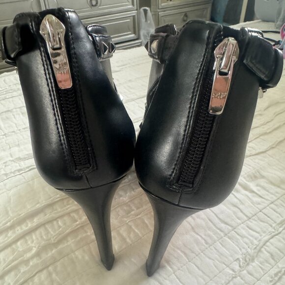 Marc Fisher Mahiya Studded Platform Peep Toe Stilettos - Picture 8 of 13